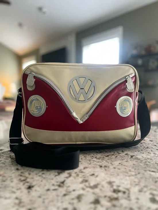 Volkswagen Van VW Collection Red and Silver Crossbody Bag - Picture 10 of 10